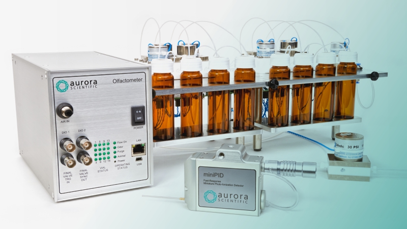 Execution and Validation of Odor Stimuli with Aurora Scientific’s Olfactometer and miniPID